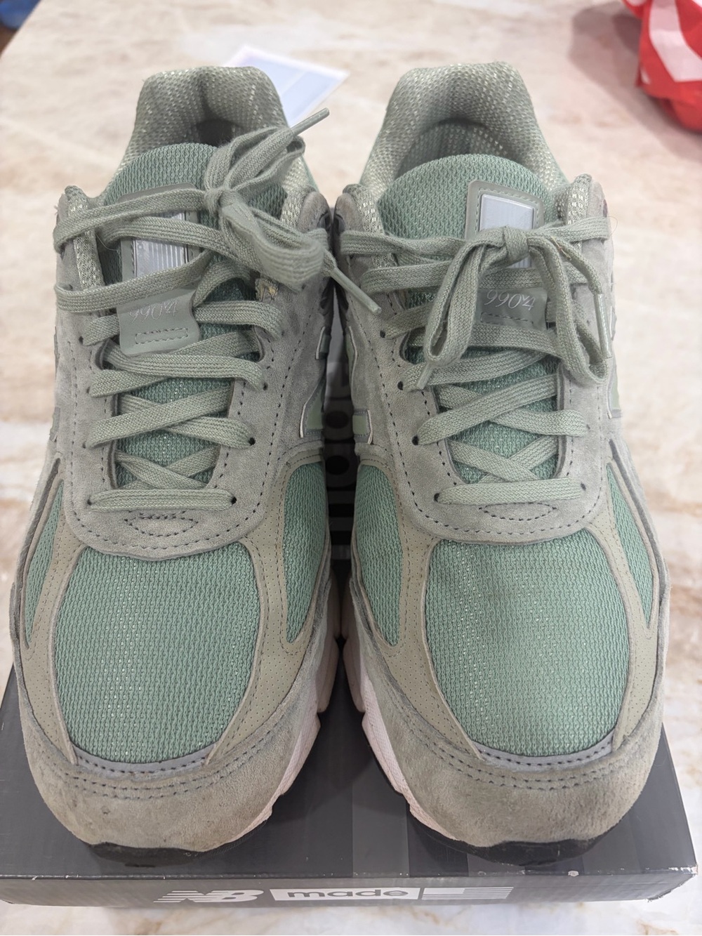 New Balance Men’s 990v4 Sneakers “mint”